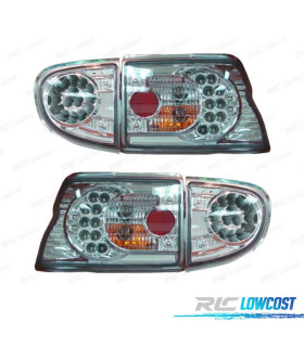 FANALI PER FORD ESCORT 95- LED FONDO CROMATO