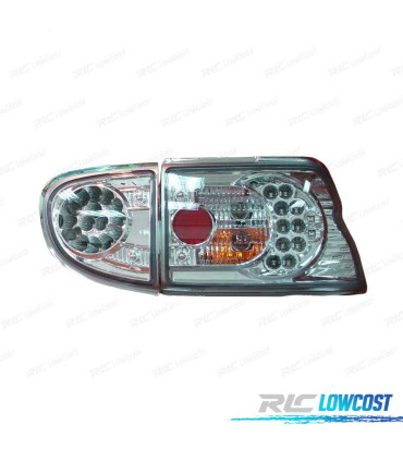 FANALI PER FORD ESCORT 95- LED FONDO CROMATO