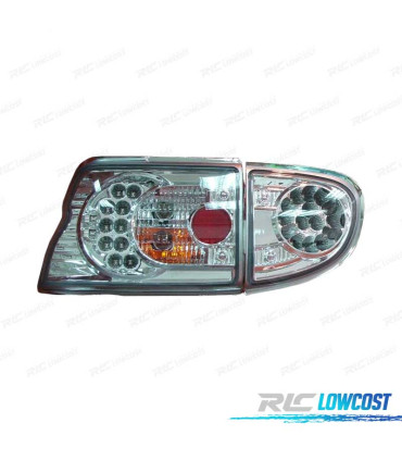 FANALI PER FORD ESCORT 95- LED FONDO CROMATO