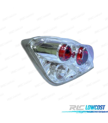 FANALI PER FORD FIESTA 96- LED FONDO CROMATO