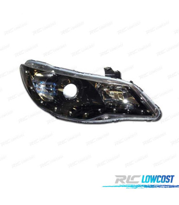 FARI HONDA CIVIC 4P 05- LUCE DIURNA LED FONDO NERO