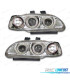 FARI PER HONDA CIVIC 4P 92-95 ANGEL EYES FONDO CROMATO