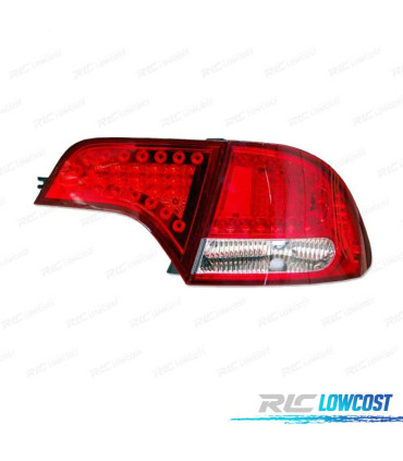 FANALI PER HONDA CIVIC HYBRID 4P 06- LED ROSSO CROMATO