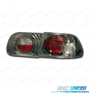 FANALI PER HONDA CIVIC 3P 92-95 LOOK LEXUS FONDO DORATO