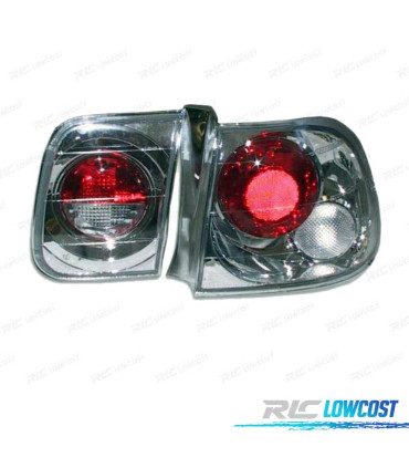 FANALI PER HONDA CIVIC 4P 96- LOOK LEXUS FONDO CROMATO