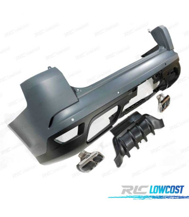 PARAURTI POSTERIORE RANGE ROVER SPORT L494 18- LOOK SVR + TERMINALI DI SCARICO