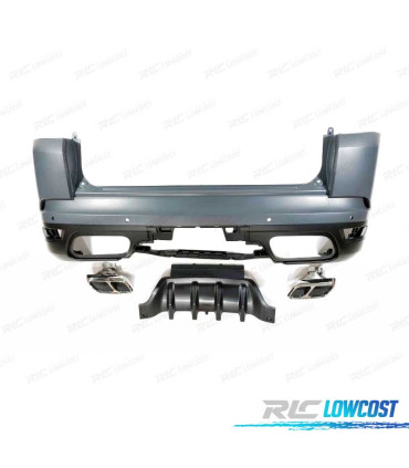 PARAURTI POSTERIORE RANGE ROVER SPORT L494 18- LOOK SVR + TERMINALI DI SCARICO