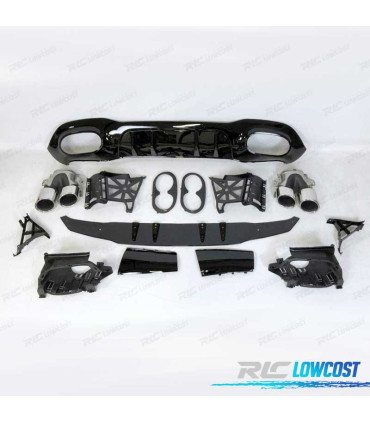 DIFFUSORE MERCEDES CLASSE A V177 AMG 18- SEDAN LOOK A45 COLLETTORE DI SCARICO