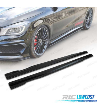 PROLUNGHE PARAURTI MERCEDES W117 W176 A45 AMG 12-18 NERO