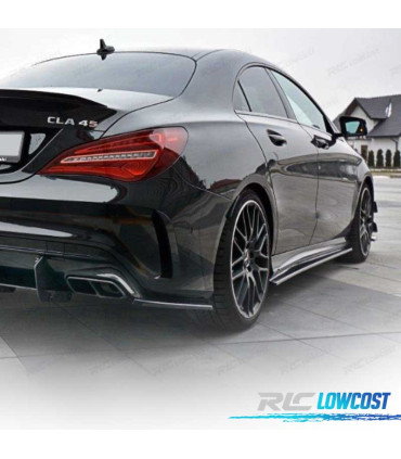 PROLUNGHE PARAURTI MERCEDES W117 W176 A45 AMG 12-18 NERO
