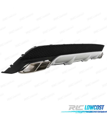 DIFFUSORE PER MERCEDES CLA W117 13-18 LOOK A45 TERMINALI DI SCARICO
