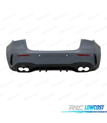 PARAURTI POSTERIORE MERCEDES CLASSE A W177 18- LOOK AMG A45 TERMINALI DI SCARICO