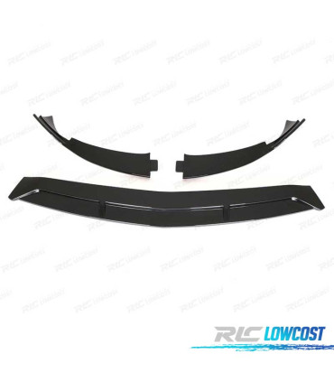 SPOILER LIP MERCEDES CLASSE A W177 18- LOOK AMG NERO LUCIDO + SPLITTERS