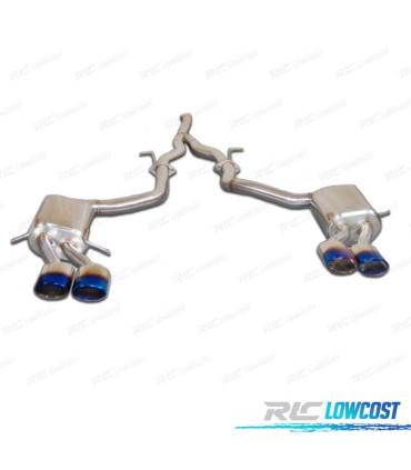 LINEA DI SCARICO PER MERCEDES CLASSE C W204 C200 07-14 BLU BRUCIATO