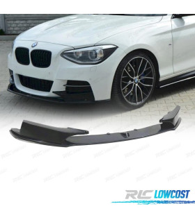 SPOILER LIP ANTERIORE BMW F20 F21 11-15 LOOK M PERFORMANCE NERO OPACO