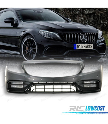PARAURTI ANTERIORE PER MERCEDES CLASSE C W205 18-21 LOOK AMG C63
