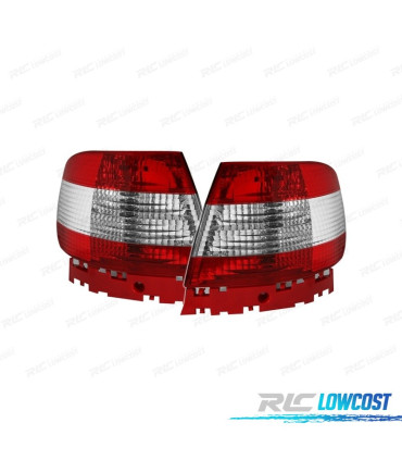 FANALI AUDI A4 B5 LED ROSSO CROMATO