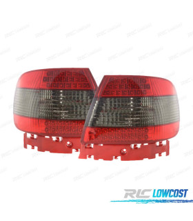 FANALI AUDI A4 B5 LED ROSSO AFFUMICATO