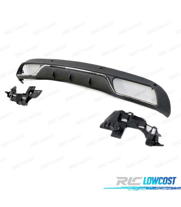 DIFFUSORE MERCEDES CLASSE C W205 15-21 LOOK C63 FINITURA CROMATA