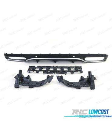 DIFFUSORE MERCEDES CLASSE C C205 COUPÉ AMG 14-18 LOOK C63 FINITURA CROMATA