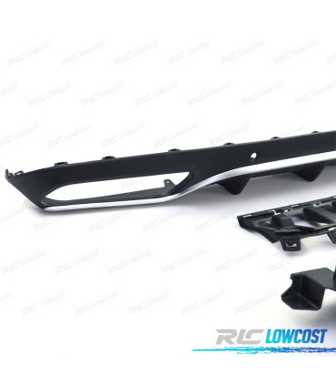 DIFFUSORE MERCEDES CLASSE C C205 COUPÉ AMG 14-18 LOOK C63 FINITURA CROMATA