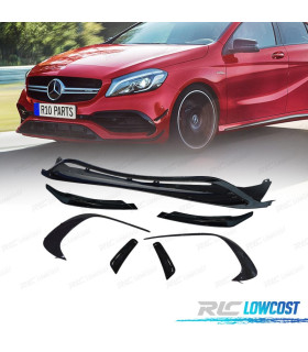 SPOILER LIP ANTERIORE MERCEDES CLASSE A W176 LOOK AMG A45 15-18