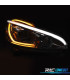 FARI PER PEUGEOT 208 12-15 TUBO LUCE LED NERI