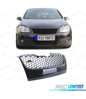 GRIGLIA VOLKSWAGEN VW GOLF MK5 03-09 NERA CORNICE CROMATA