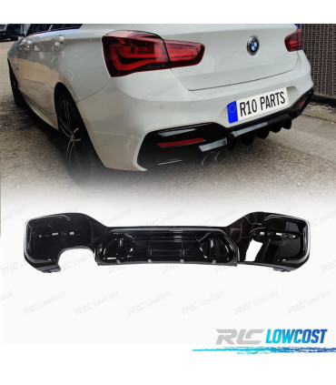 DIFFUSORE BMW F20 LCI 15- LOOK COMPETITION NERO LUCIDO