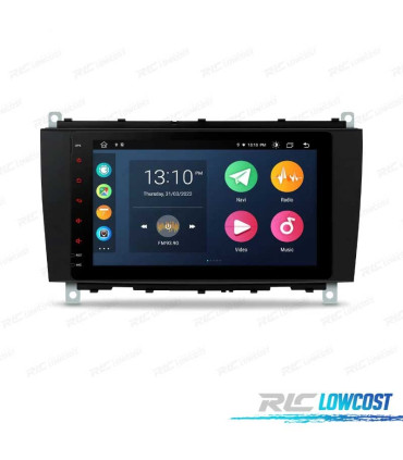 RADIO GPS ANDROID 12 PER MERCEDES W639 03-06 W203 00-04 W168 98-02 W209 W463 98-06