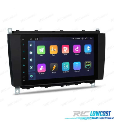 RADIO GPS ANDROID 12 PER MERCEDES W639 03-06 W203 00-04 W168 98-02 W209 W463 98-06