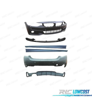 KIT CARROZZERIA BMW F36 LOOK M PERFORMANCE 13-18 CON PDC E LAVAFARI