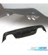 DIFFUSORE BMW E60 03-10 LOOK M DOPPIA USCITA NERO LUCIDO