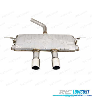 SILENZIATORE DI SCARICO VOLKSWAGEN VW GOLF 7 7.5 R400 12-20 CROMATO
