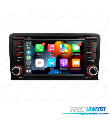 RADIO GPS ANDROID 12 AUDI A3 8P 8PA USB GPS TATTILE HD OCTA-CORE