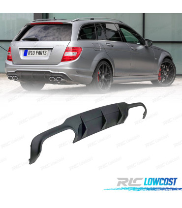 DIFFUSORE PER MERCEDES CLASSE C W204 12-15 LOOK C63 AMG