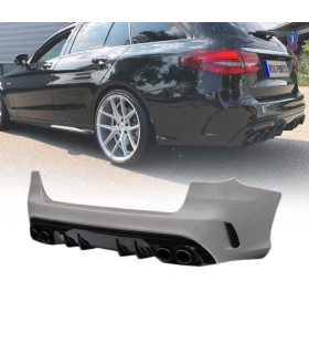 PARAURTI POSTERIORE PER MERCEDES CLASSE C W205 5P 19- LOOK C43