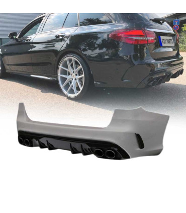 PARAURTI POSTERIORE PER MERCEDES CLASSE C W205 5P 19- LOOK C43