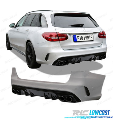PARAURTI POSTERIORE MERCEDES CLASSE C W205 5P 19- LOOK C43 PDC