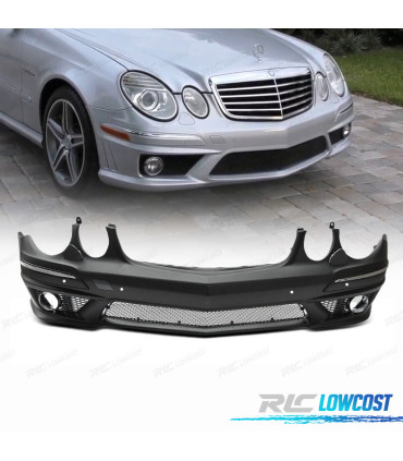 PARAURTI ANTERIORE MERCEDES CLASSE E W211 07-10 LOOK E63 AMG PDC