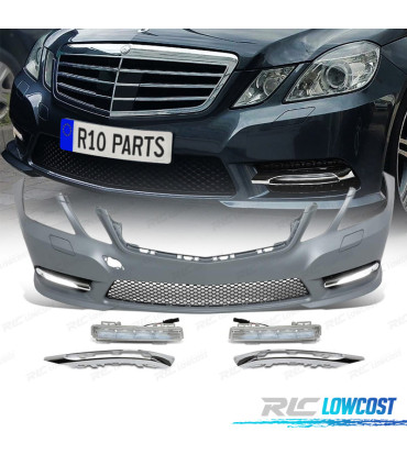 PARAURTI ANTERIORE MERCEDES CLASSE E W212 10-13 LOOK AMG DRL