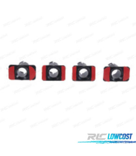 KIT 4 SUPPORTI PDC BMW E46 COUPE 98- PARAURTI POSTERIORE LOOK M TECH