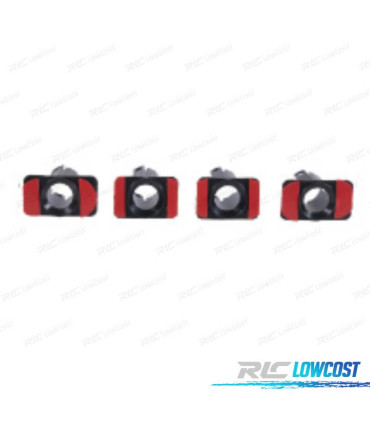 KIT 4 SUPPORTI PDC BMW E46 COUPE 98- PARAURTI POSTERIORE LOOK M TECH