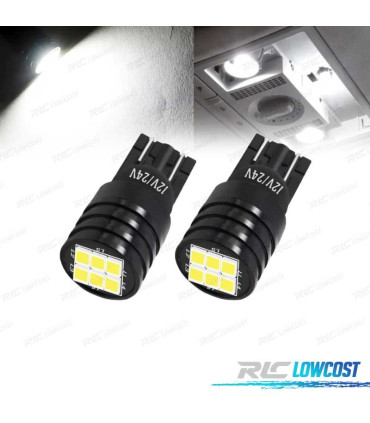 LED BULBS BIANCO DIAMANTE W5W T10 - SERIE NERA