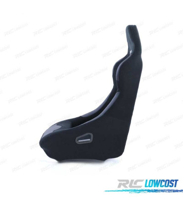 SEDILE BAQUET UNIVERSALE IN ALCANTARA NERO LOOK POLE POSITION