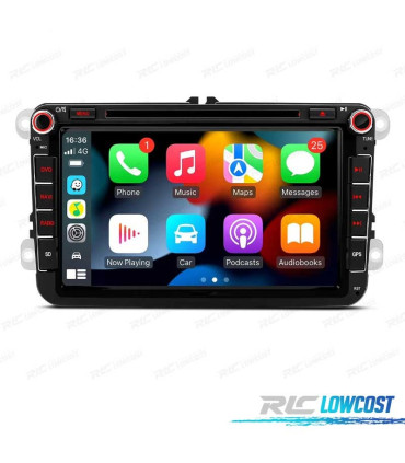RADIO GPS ANDROID 14 PER VOLKSWAGEN VW GOLF POLO PASSAT CADDY TOURAN USB GPS TATTILE HD