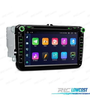 RADIO GPS ANDROID 12 PER SEAT LEON ALTEA TOLEDO ALHAMBRA USB GPS TATTILE HD