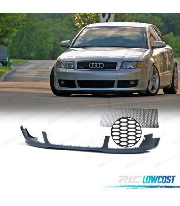 SPOILER LABBRO ANTERIORE AUDI A4 S LINE 00-04 GRIGLIA UNIVERSALE