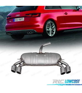 SILENZIATORE DI SCARICO AUDI A3 HATCHBACK 13-20 LOOK S3