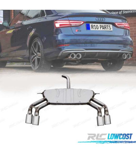 SILENZIATORE DI SCARICO AUDI A3 S LINE SEDAN 13-20 LOOK S3